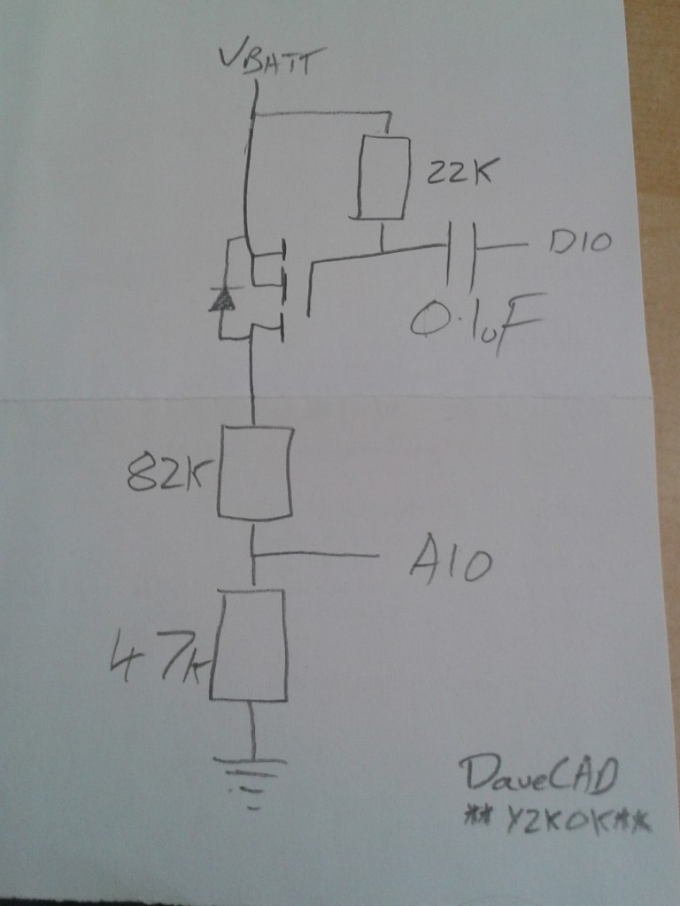 drawing of power measurement circuit