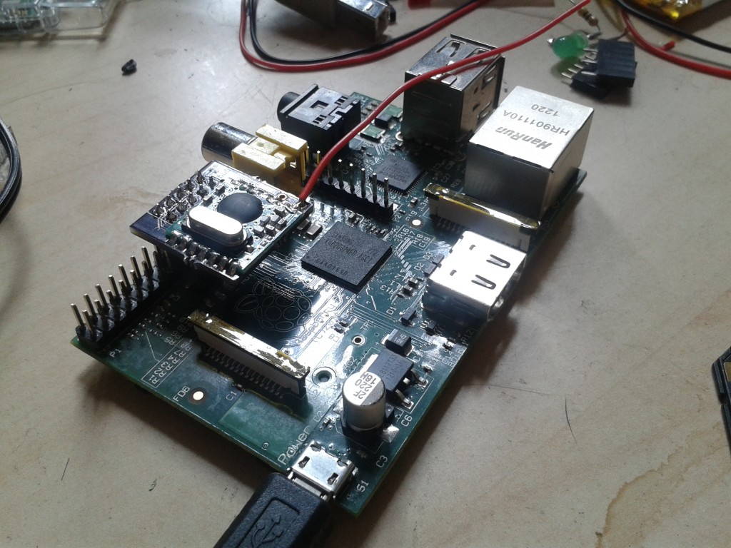 Raspberry Pi with rfm12b radio