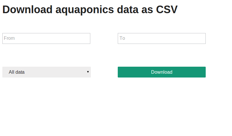 Download as CSV web app